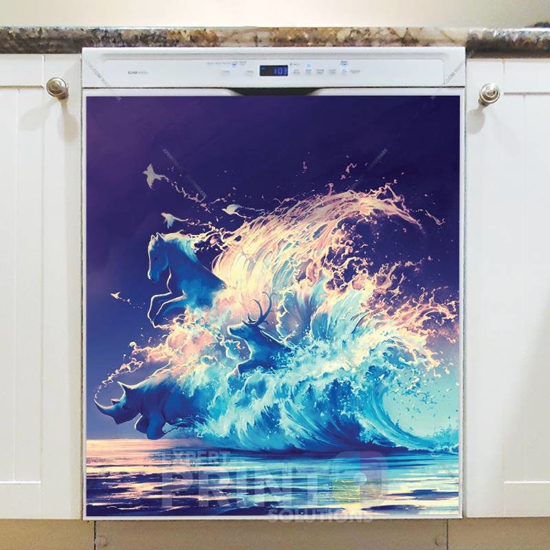 Magical Sea Animals Dishwasher Sticker