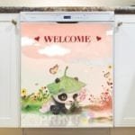 Baby Panda Welcome Dishwasher Sticker