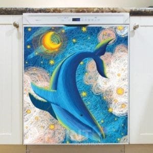 Fairytale Whales #6 Dishwasher Sticker