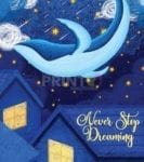 Fairytale Whales #3 - Never Stop Dreaming Dishwasher Sticker