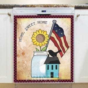 Prim Country Patriot Design #7 - Home Sweet Home Dishwasher Sticker