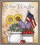 Prim Country Patriot Design #2 - Welcome to Our Home Dishwasher Sticker