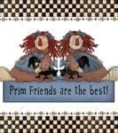 Primitive Country Raggedy Friends - Prim Friends are the Best Dishwasher Sticker
