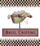 Primitive Country Garden Angel #5 - Angel Crossing Dishwasher Sticker