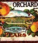 Beautiful Vintage Labels #11 - Orchard Brand - Perham Fruit Corporation - Pears Dishwasher Sticker