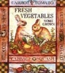 Vintage Country Farm Labels #4 - Carrot Tomato - Fresh Vegetables Home Grown - Cabbage Squash Dishwasher Sticker