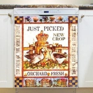 Vintage Country Farm Labels #3 - Just Picked New Crop - Orchard Fresh Dishwasher Sticker