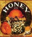 Beautiful Vintage Labels #4 - Honey Brand Dishwasher Sticker