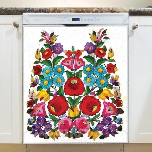 Beautiful Hungarian Folk Motifs #1 Dishwasher Sticker