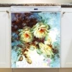 1173-beautiful-garden-flowers-dishwasher-magnet Beautiful Garden Flowers Dishwasher Sticker