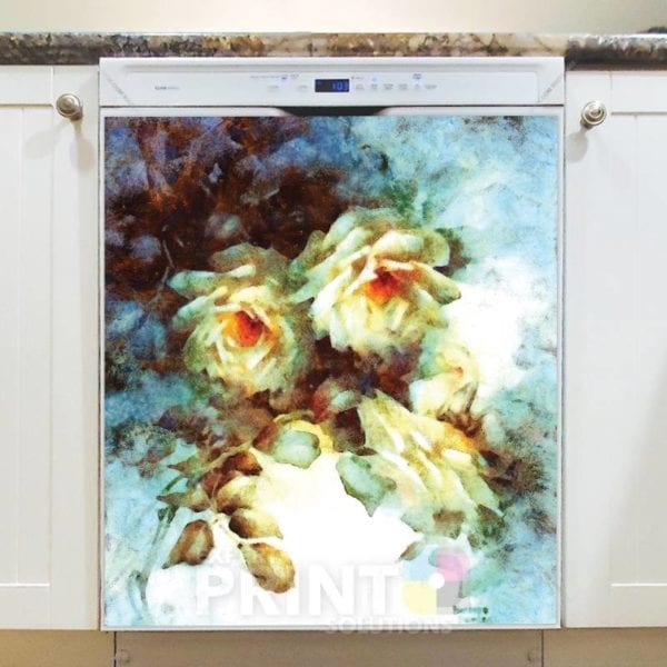 1173-beautiful-garden-flowers-dishwasher-magnet Beautiful Garden Flowers Dishwasher Sticker