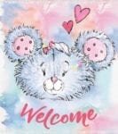 Lovely Little Mouse Head - Welcome Dishwasher Sticker