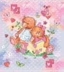 Lovely Teddy Bear Couple Dishwasher Sticker