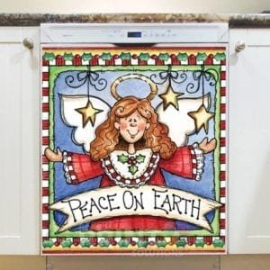 Christmas - Sweet Christmas Holiday #3 - Peace on Earth Dishwasher Sticker