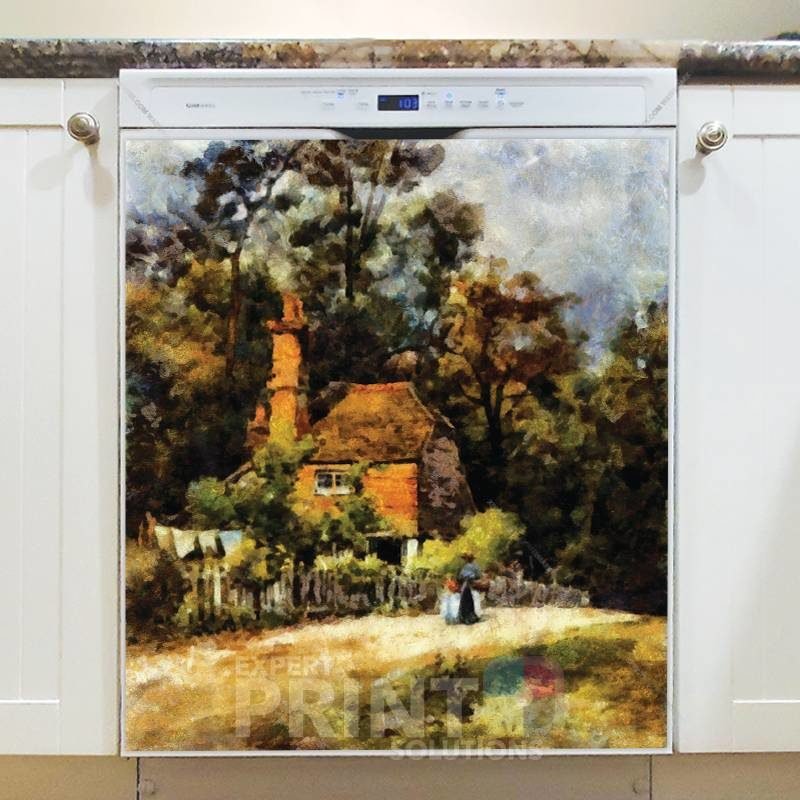 Victorian Summer Cottage Dishwasher Sticker