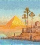 Beautiful Egypt Dishwasher Sticker