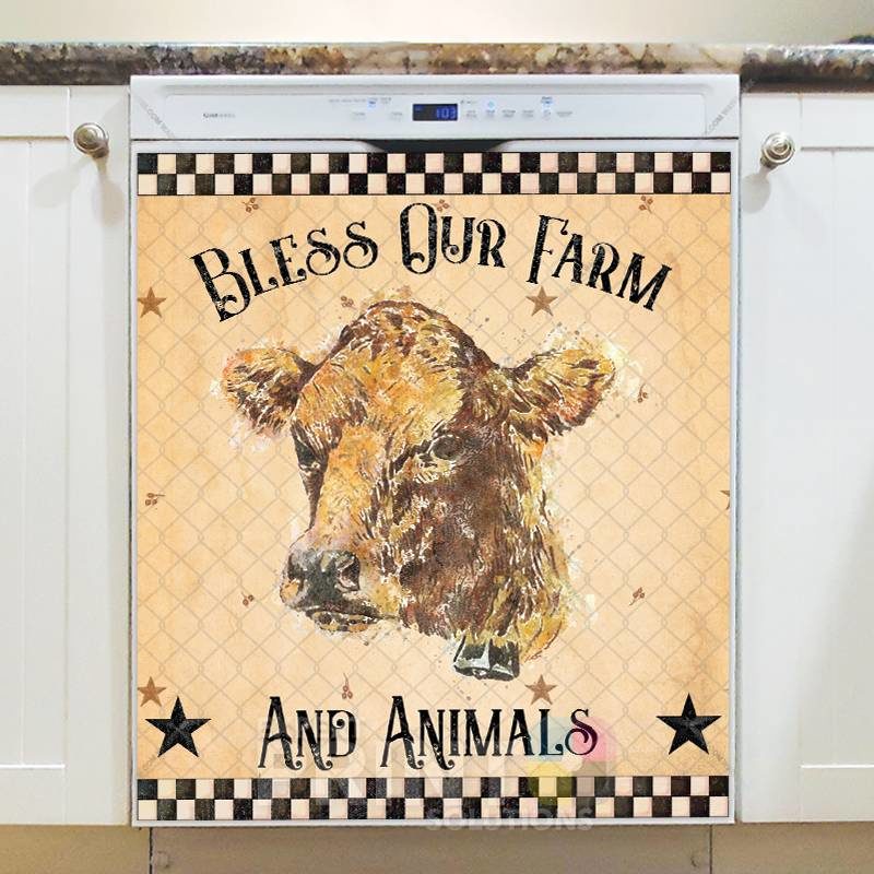 Life in the Farmhouse #4 - Bless Our Farm and Animals Dishwasher Sticker