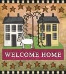 Prim Country Saltbox Houses #4 - Welcome Home Dishwasher Sticker