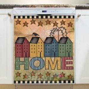 Prim Country Saltbox Houses #3 - Home Dishwasher Sticker