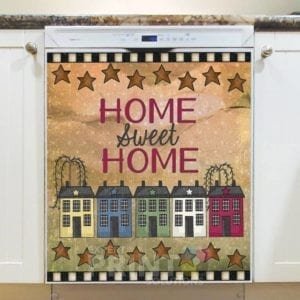 Prim Country Saltbox Houses #1 - Home Sweet Home Dishwasher Sticker