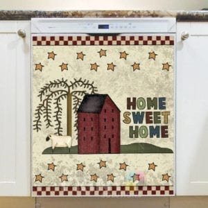 Prim Country Saltbox House #1 - Home Sweet Home Dishwasher Sticker