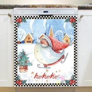 Christmas - Happy Santa #5 - Hohoho Dishwasher Sticker