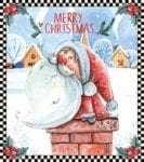 Christmas - Happy Santa #2 - Merry Christmas Dishwasher Sticker