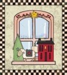 Cute Primitive Country Windows #1 Dishwasher Sticker