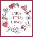 1368-cute-country-patchwork-design-2-enjoy-little-things Cute Country Patchwork Design #2 - Enjoy Little Things Dishwasher Sticker