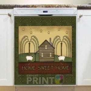 Primitive Country Little House - Home Sweet Home Dishwasher Sticker