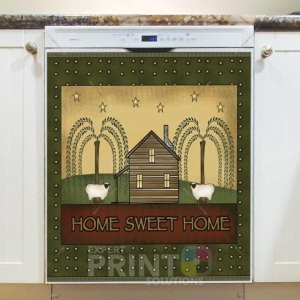 Primitive Country Little House - Home Sweet Home Dishwasher Sticker