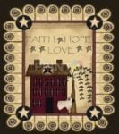 Faith Hope Love * Little Cottage Dishwasher Sticker