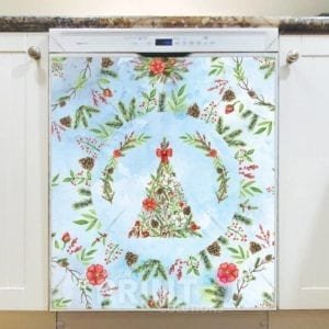 Christmas - Pretty Christmas Design #3 Dishwasher Sticker