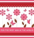 Happy Mother's Day! #5 - For the Best Mom in the World Dishwasher Sticker