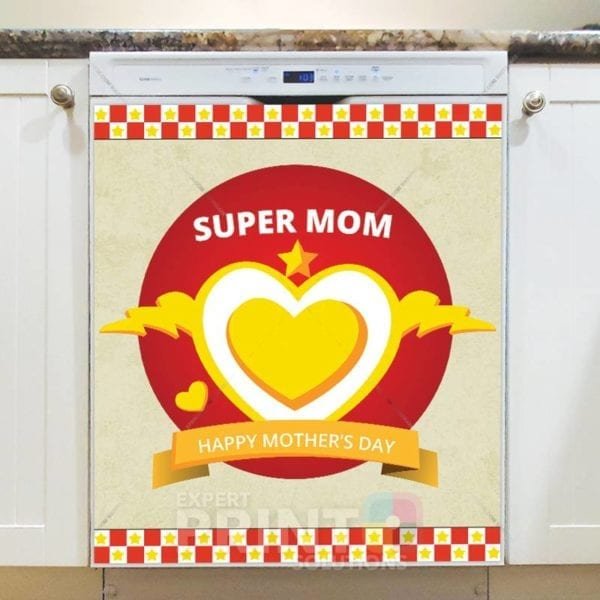 Happy Mother's Day! #1 - Super Mom Dishwasher Sticker