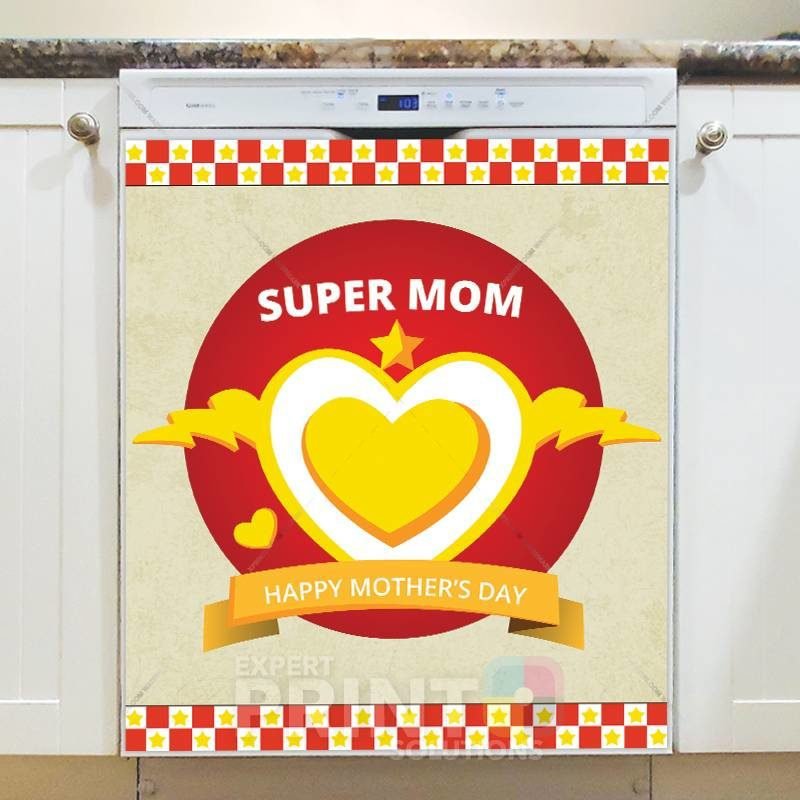 Happy Mother's Day! #1 - Super Mom Dishwasher Sticker