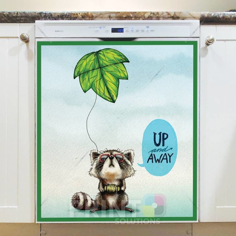 Welcome Spring with Cute Animals #10 - Up and Away Dishwasher Sticker