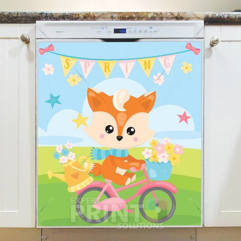 Welcome Spring with Cute Animals #8 Dishwasher Sticker