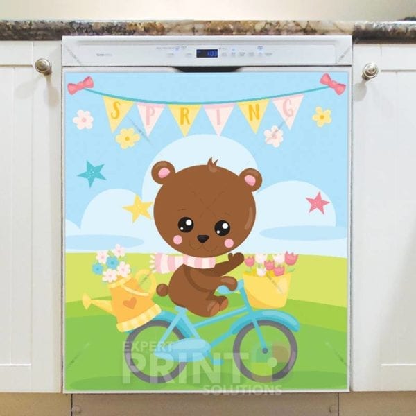 Welcome Spring with Cute Animals #7 Dishwasher Sticker