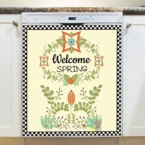 Welcome Spring #5 Dishwasher Sticker
