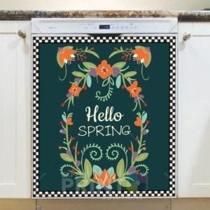Welcome Spring #4 - Hello Spring Dishwasher Sticker