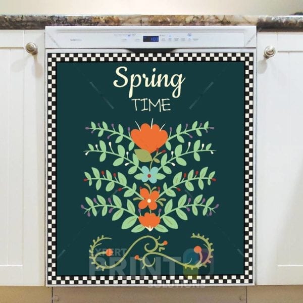 Welcome Spring #3 - Spring Time Dishwasher Sticker