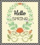 Welcome Spring #2 - Hello Spring Dishwasher Sticker