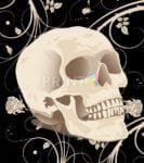 Skull and Roses #2 Dishwasher Sticker