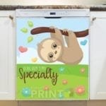 Sweet Adorable Sloth #3 - Being Lazy is my Specialty Dishwasher Sticker