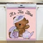 Tea Party Teddy Bear #4 - It's Tee Time Dishwasher Sticker