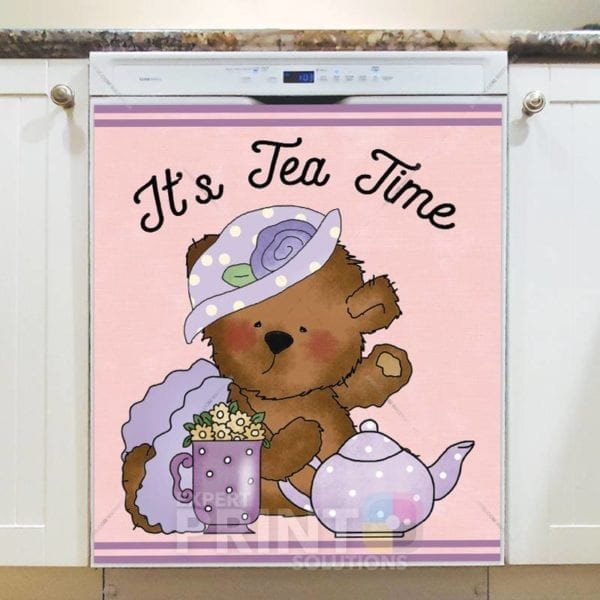 Tea Party Teddy Bear #4 - It's Tee Time Dishwasher Sticker