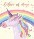 Cute Rainbow Unicorn #2 - Believe in Magic Dishwasher Sticker