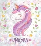 Smiling Unicorn Dishwasher Sticker