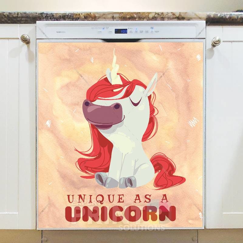 Unique as a Unicorn Dishwasher Sticker